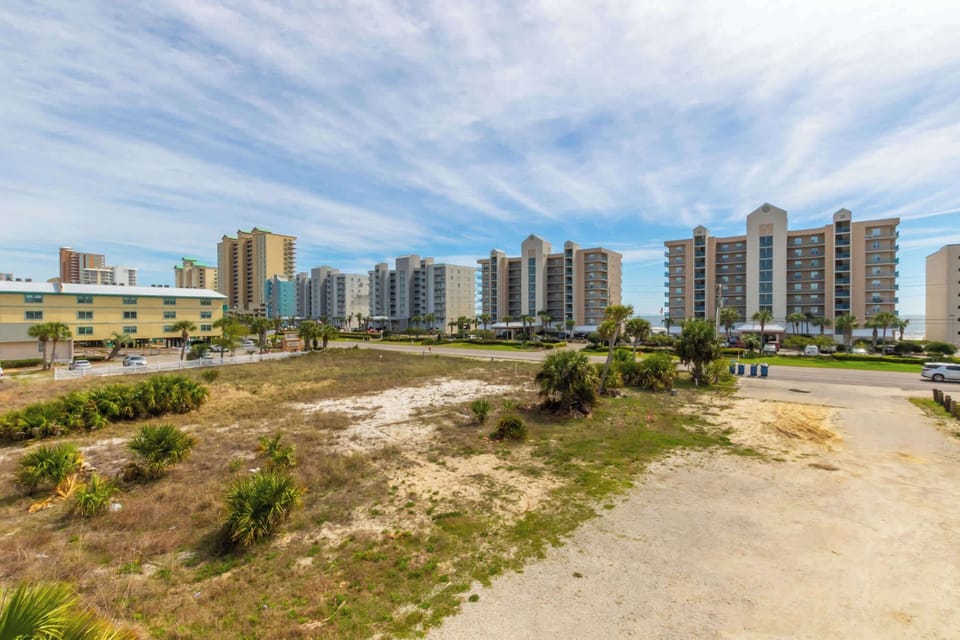 Located directly across from the beach. Beach access is a 5 min walk. 
