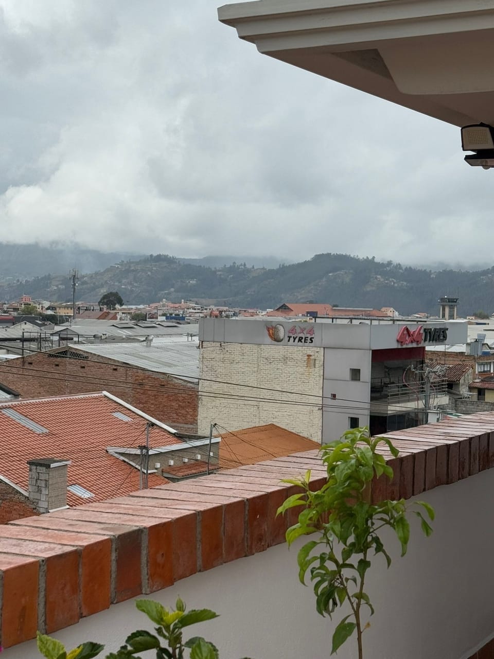 Side view from terrace