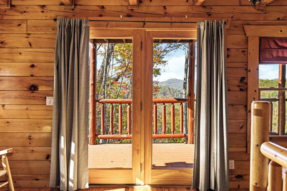 Mountain views from Bedroom 1