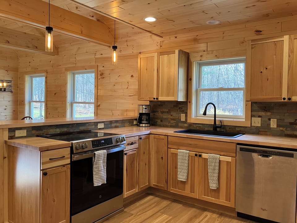 Open concept kitchen ready for your next meal