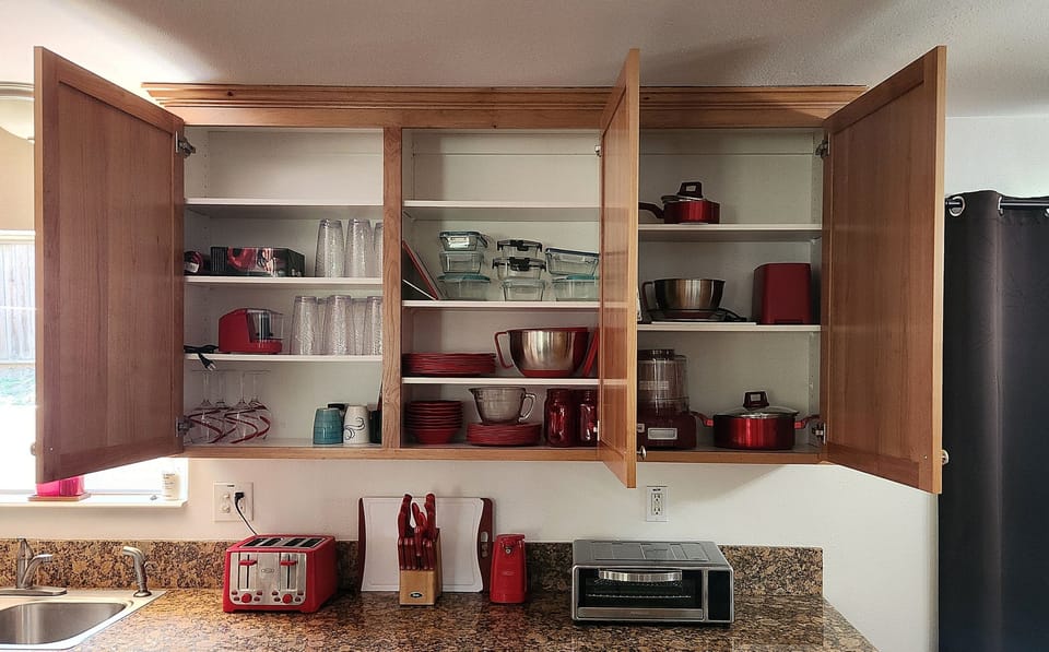 All of the kitchen amenities for the family chef.