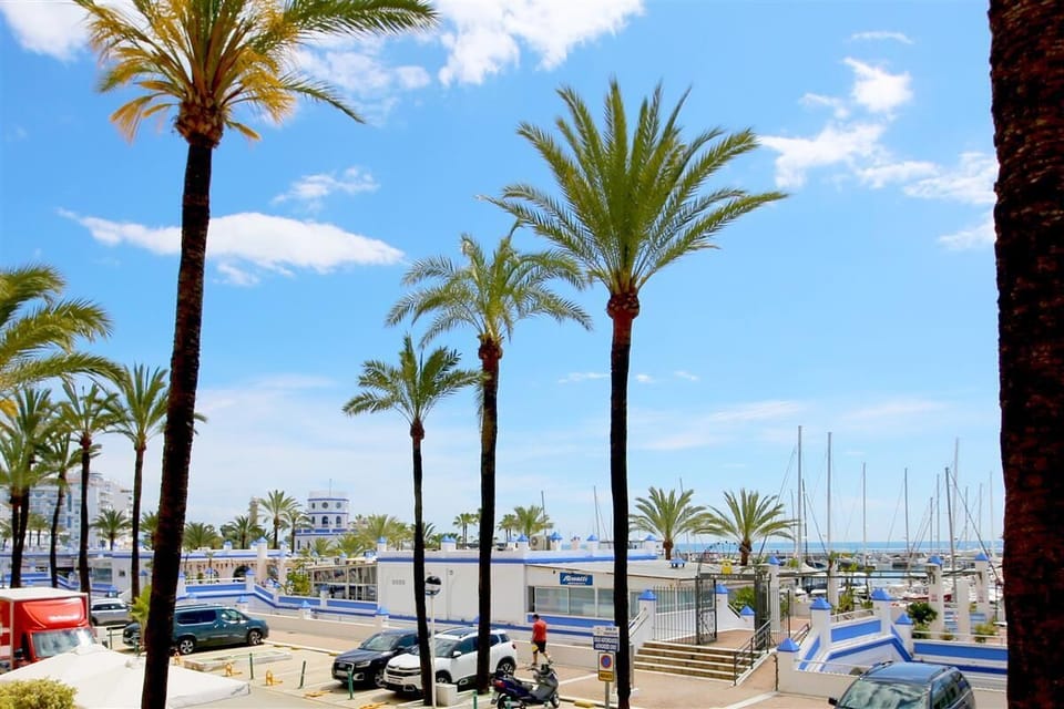 Views to the Marina of Estepona from the terrace