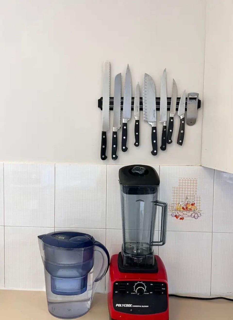 Set knife and blender