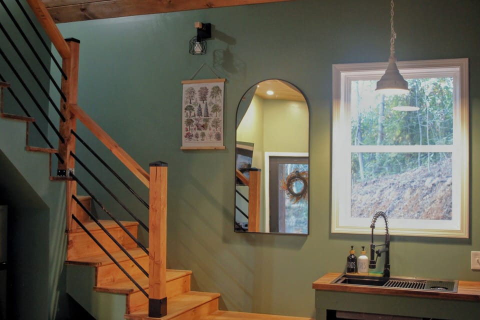 Stairs to Loft King Bedroom From Kitchen