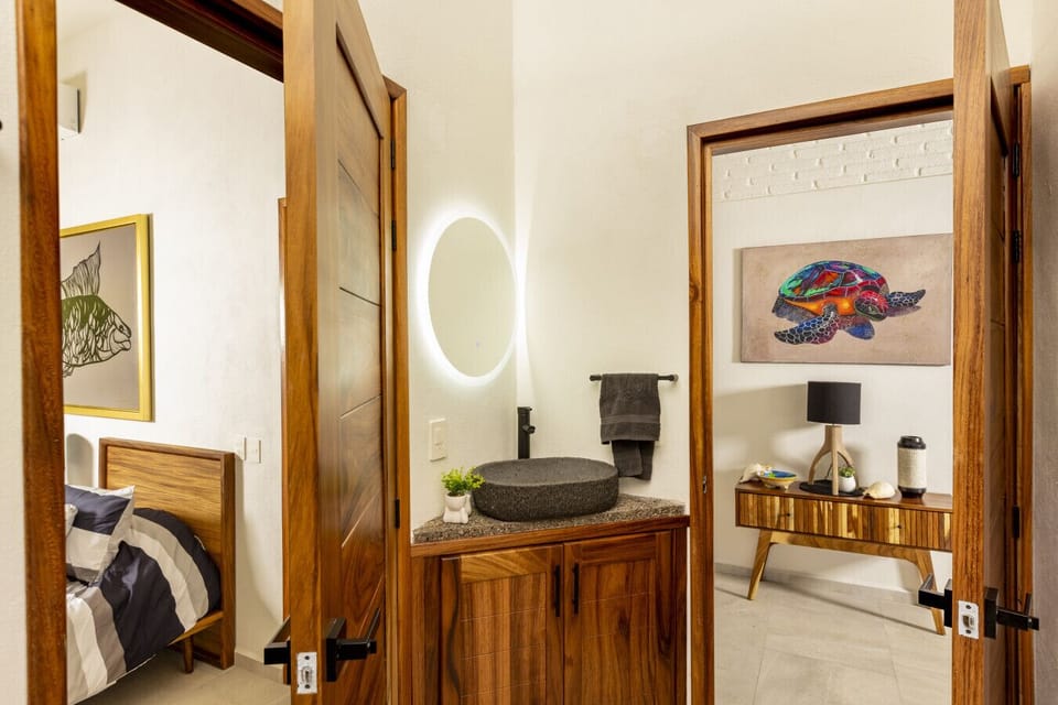 Huge stylish bathrooms