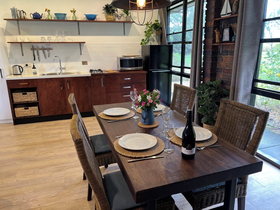 Dining area with views