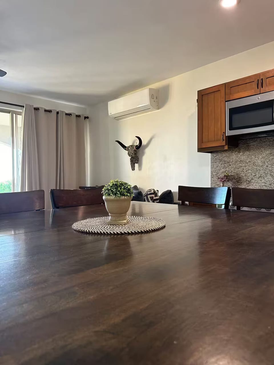 Dining and living room view