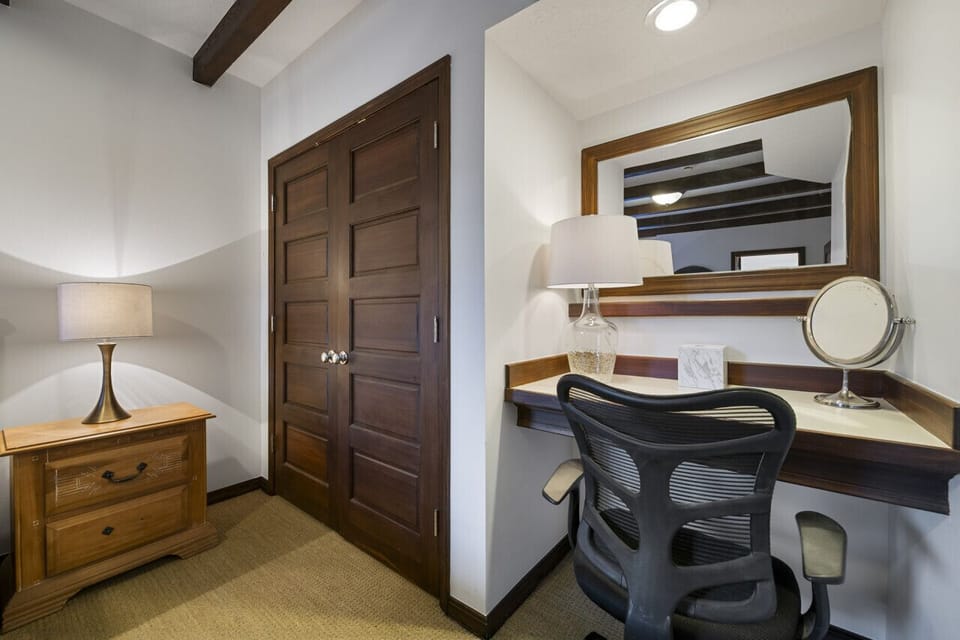 3rd Bedroom with Closet, Desk, and ergonomic chair
