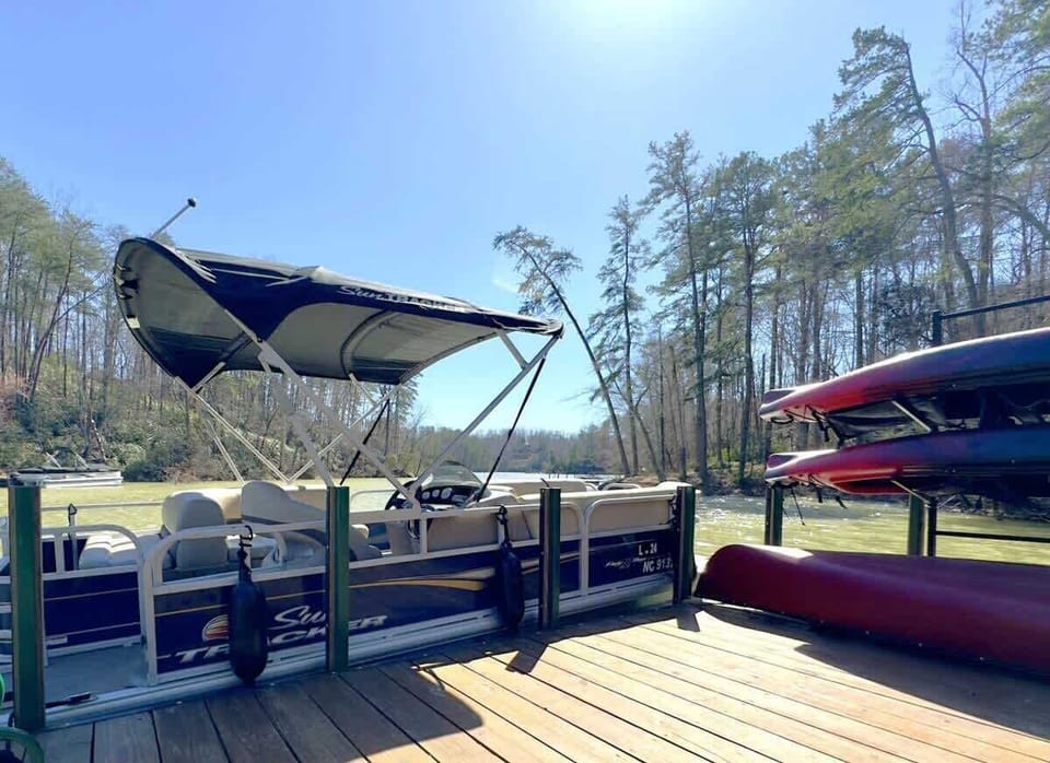 Lake Adger is currently undergoing cleanup efforts in certain areas, and motorized boats are temporarily not permitted until further notice.