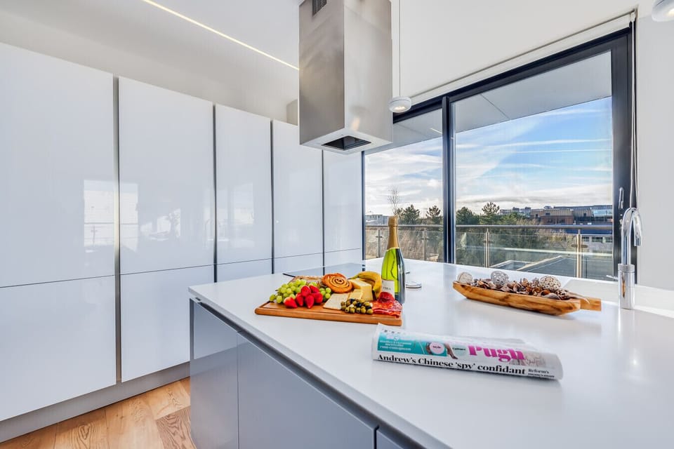 The kitchen is fully equipped with all the essentials needed to prepare and enjoy a home-cooked meal