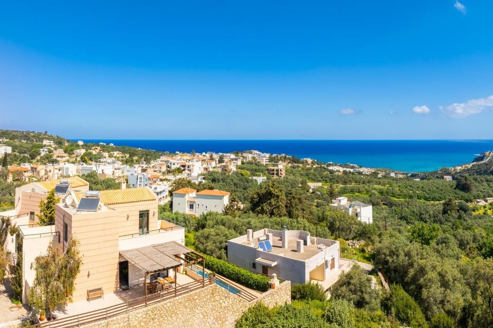 Aerial view of villa