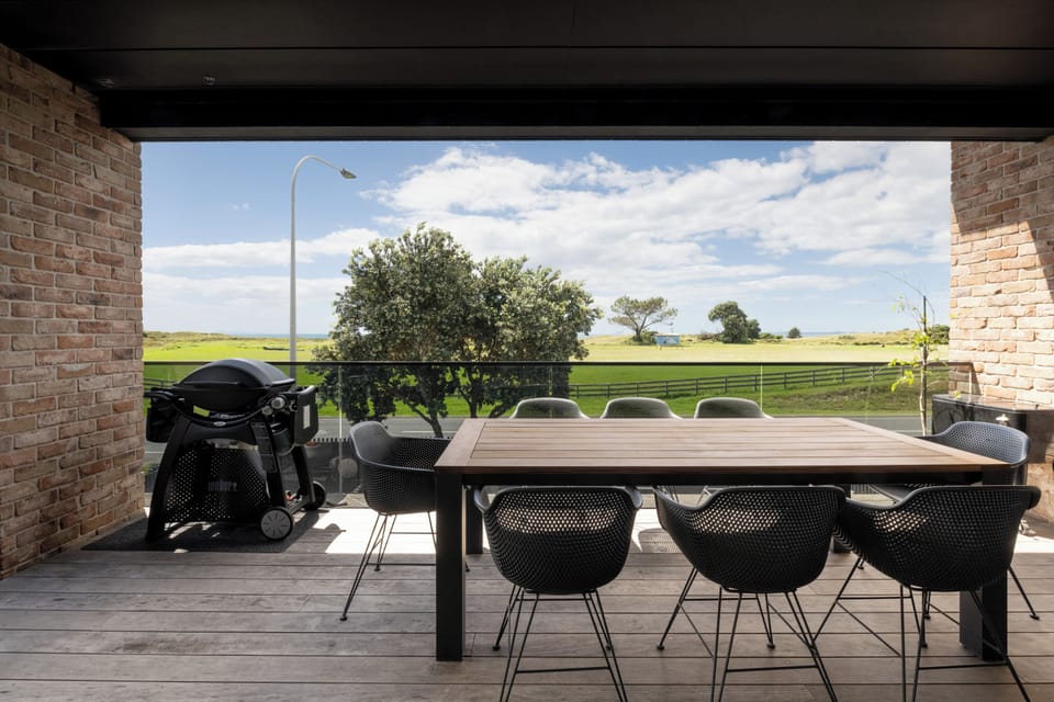 Outdoor deck with views