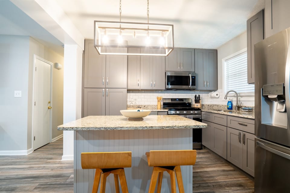 Open kitchen with smart appliances!