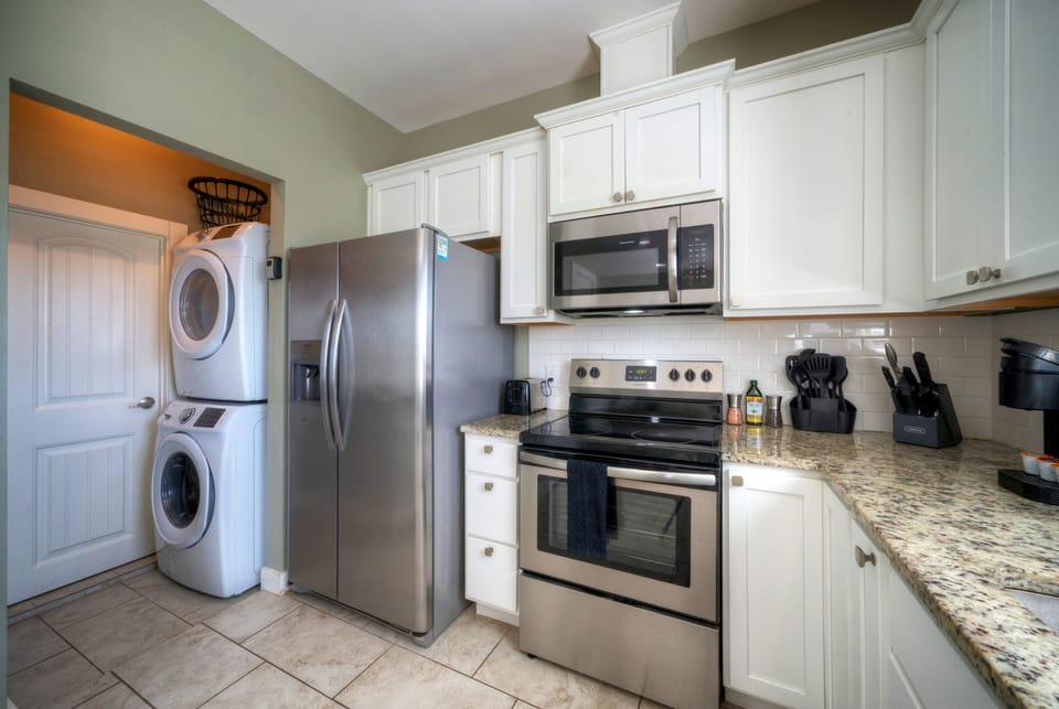 In-home laundry.