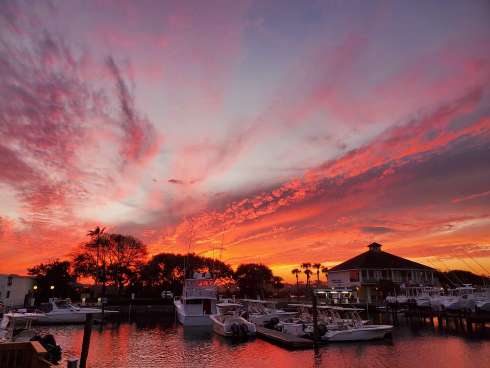 Amazing Sunset Shot from Deck