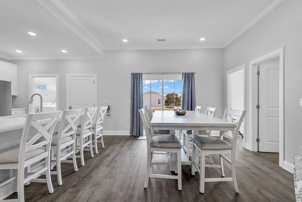 Dinning table and Bar seats 10