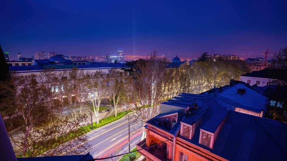 Tbilisi Bliss Penthouse - City View from living room balcony