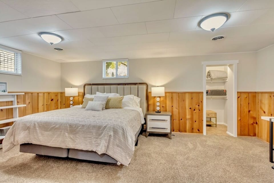 Bedroom 3 - King - downstairs. Plenty of room to spread out. Includes work desk.