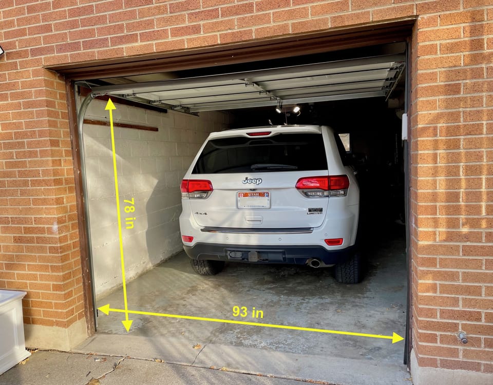 Garage parking is nice in snowy months. (Midsize SUVs or smaller fit in ours.)