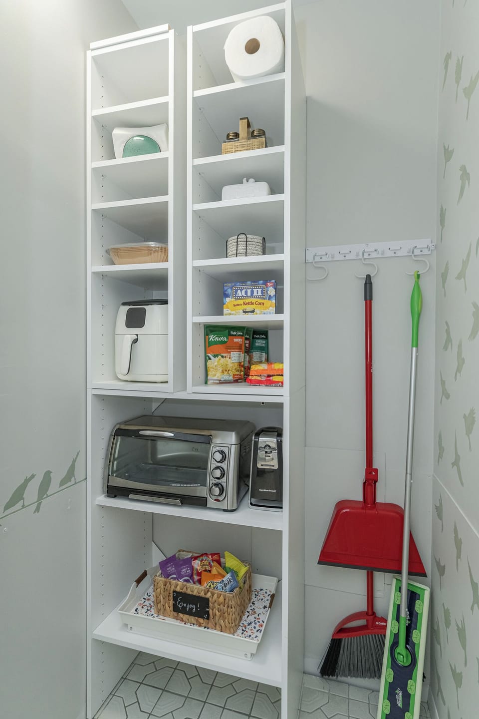 pantry with extra appliances