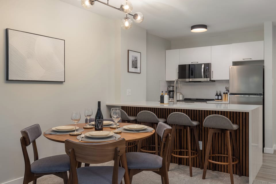 Open kitchen and dining space - recently upgraded