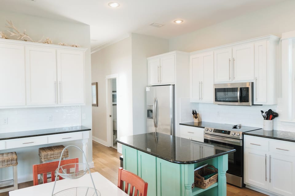 Clean and functional space ready to take on your culinary adventure.