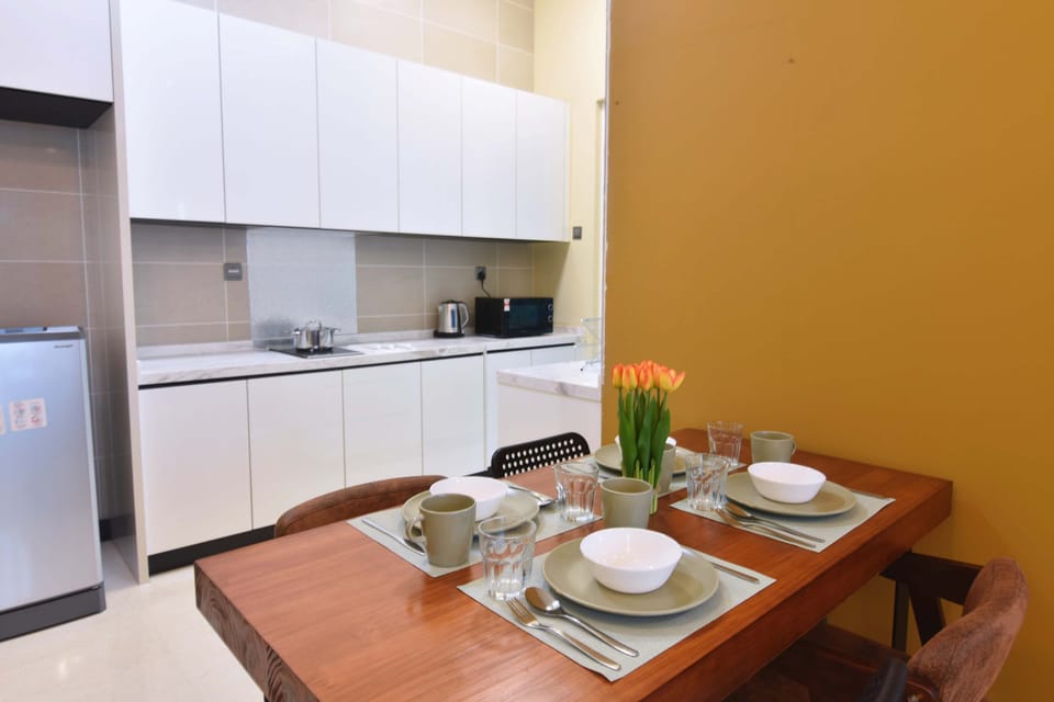 A kitchen & dining.
