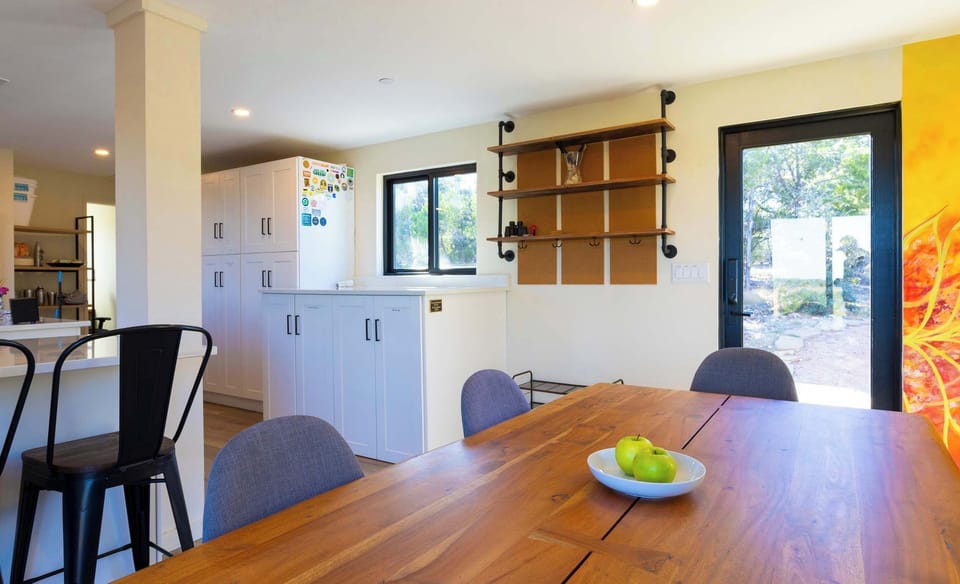 Dining table with seating for 6