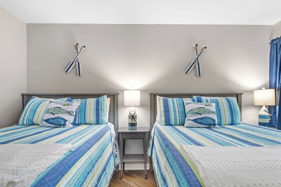 2 Double Beds in the Guest Bedroom