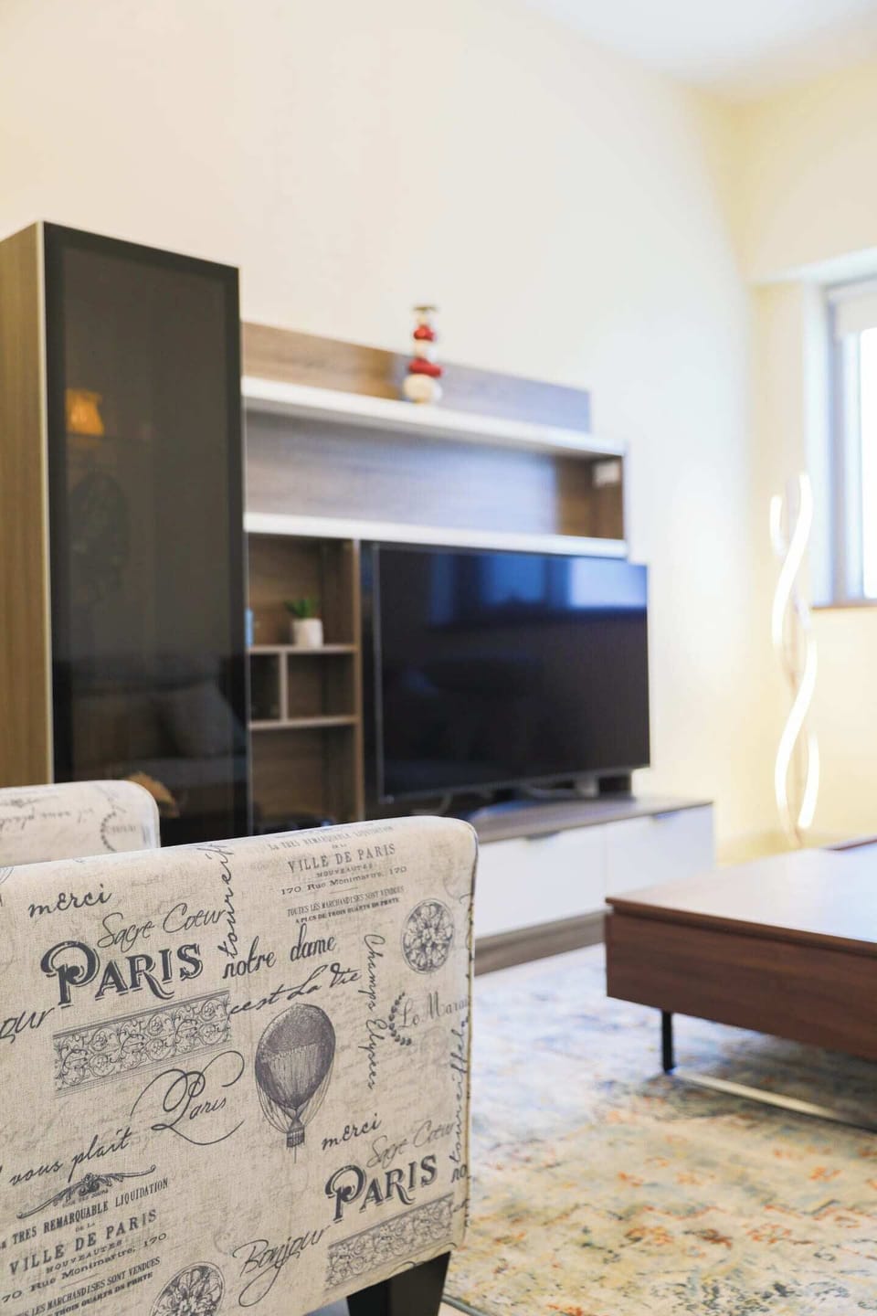 Our nice and cozy lounge area comes with a comfy sofa,  large TV with Netflix for you to relax during the day or night.