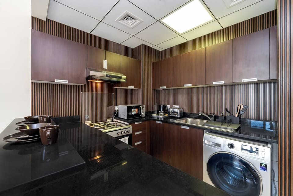 Kitchen includes all the essentials for a pleasant and cozy stay.