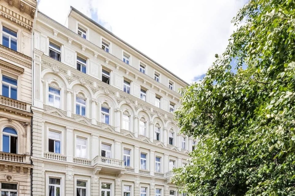 The building where the apartment is located
