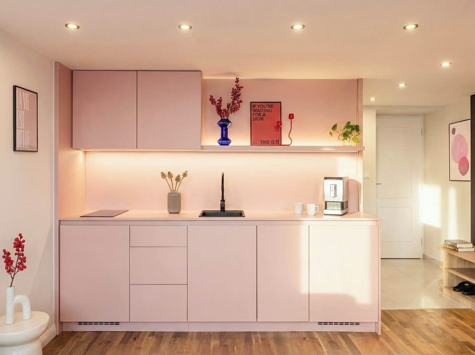 Kitchen is fully equipped with everything you need for basic cooking - please, see the list of amenities 
