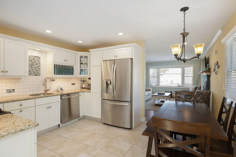 Kitchen-dining area with modern appliances