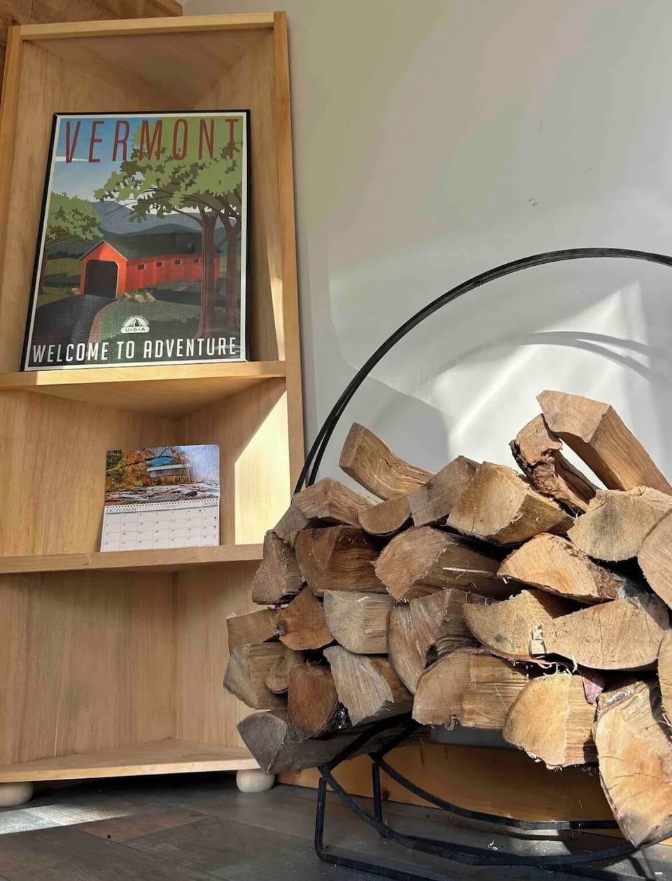 Mudroom with storage & a bench to sit & put boots on