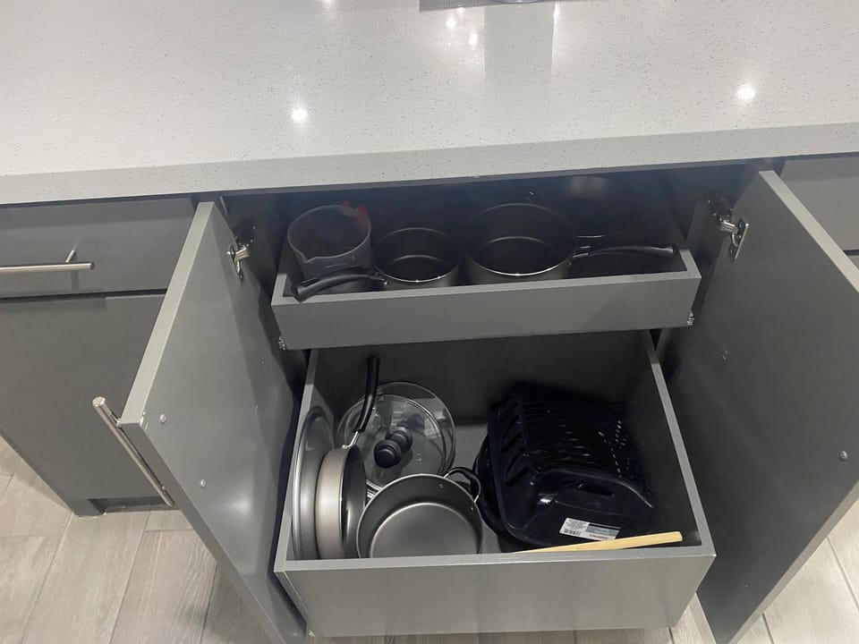 Kitchen pots.