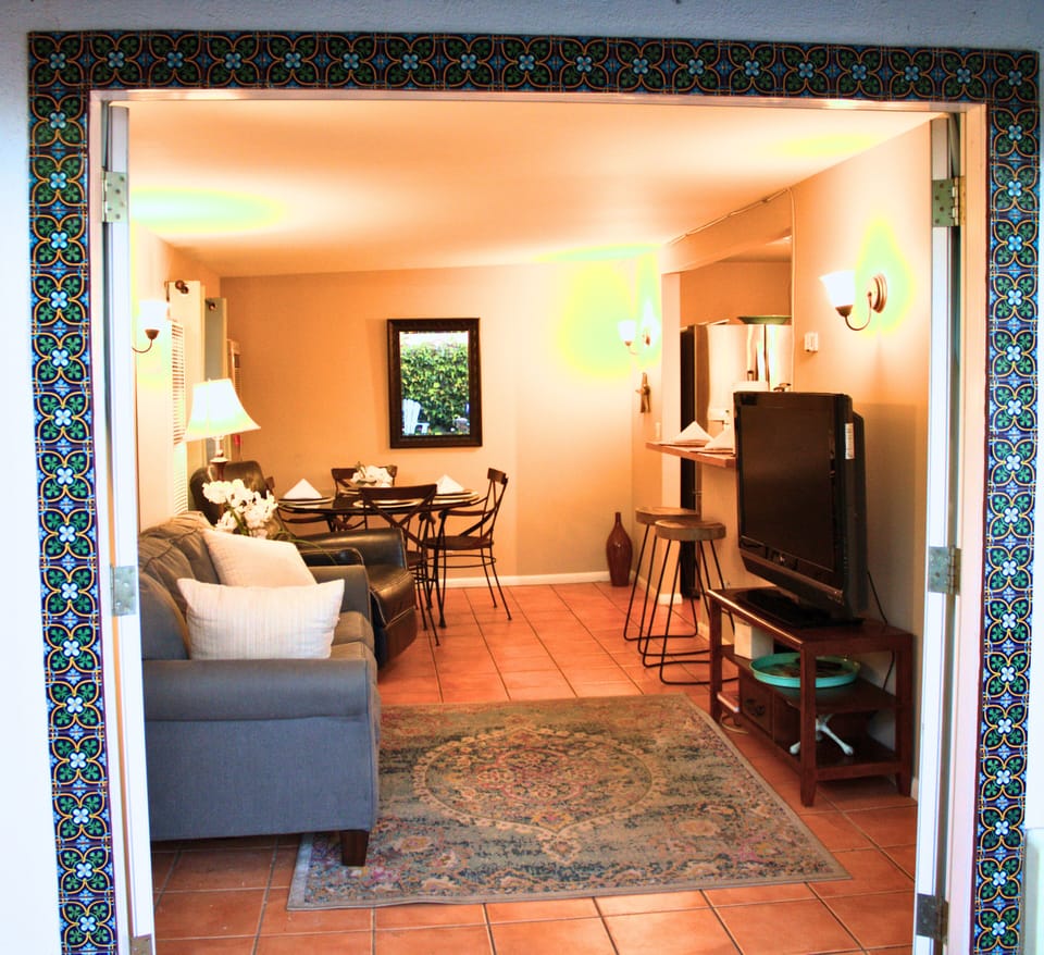 Living room from the patio