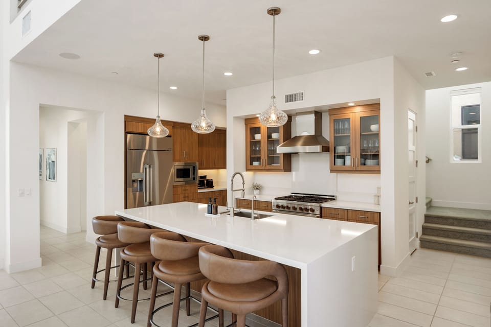 Everything you need is here—prep, cook, and hang out all in one beautiful space.