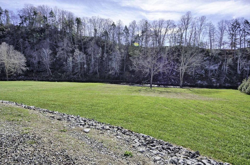 Large Yard and River