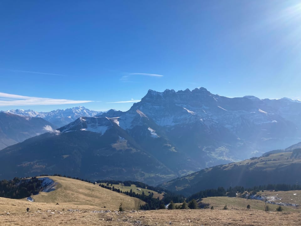 View from pointe de Bellevue, above  Morgins