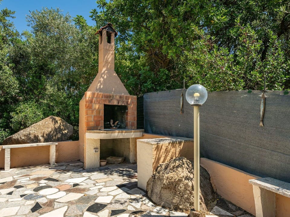 Garden, Flagstone, Backyard, Shade, Landscaping, Masonry Oven, Outdoor Structure