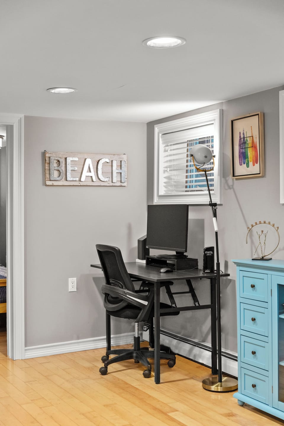 Stay productive in this dedicated workspace with high-speed WiFi