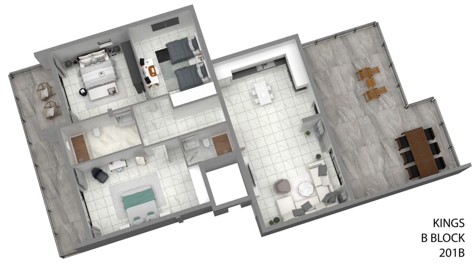Floor plan of apartment