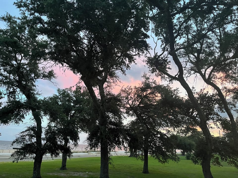 Sunset overlooking the Gulf of Mexico