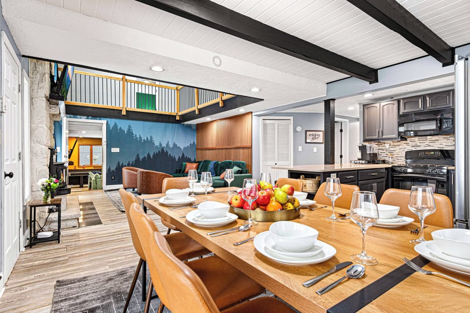 Gather around the elegant dining table for memorable meals and conversations!