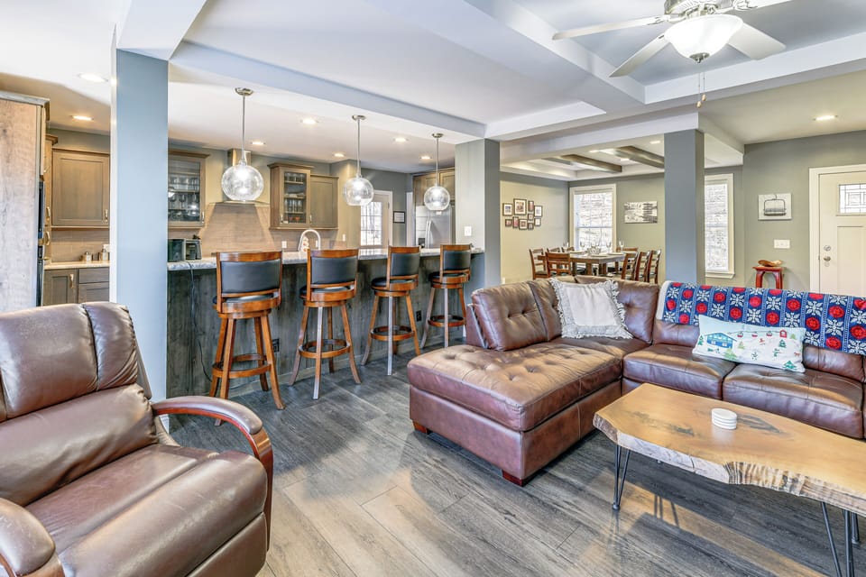 Living Area | Dining Area | Kitchen