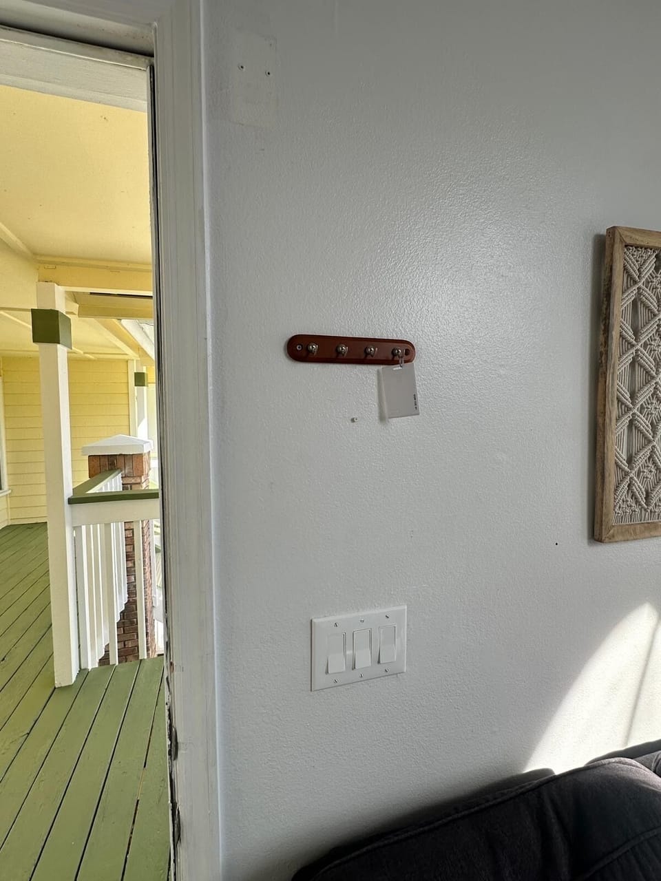 This is the card to access the amenities, please return it to this place