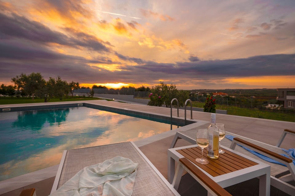 Sunset from the sundeck