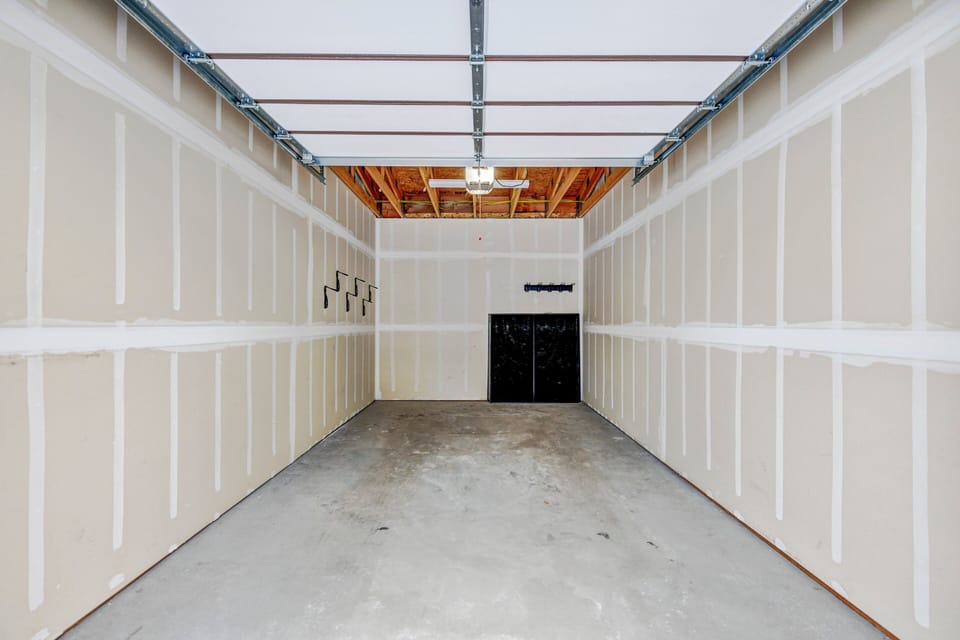 Garage with gear storage