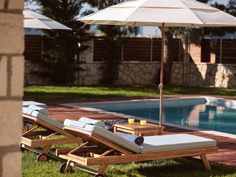 Tranquil lounging spot with sunny views and refreshing ambiance.